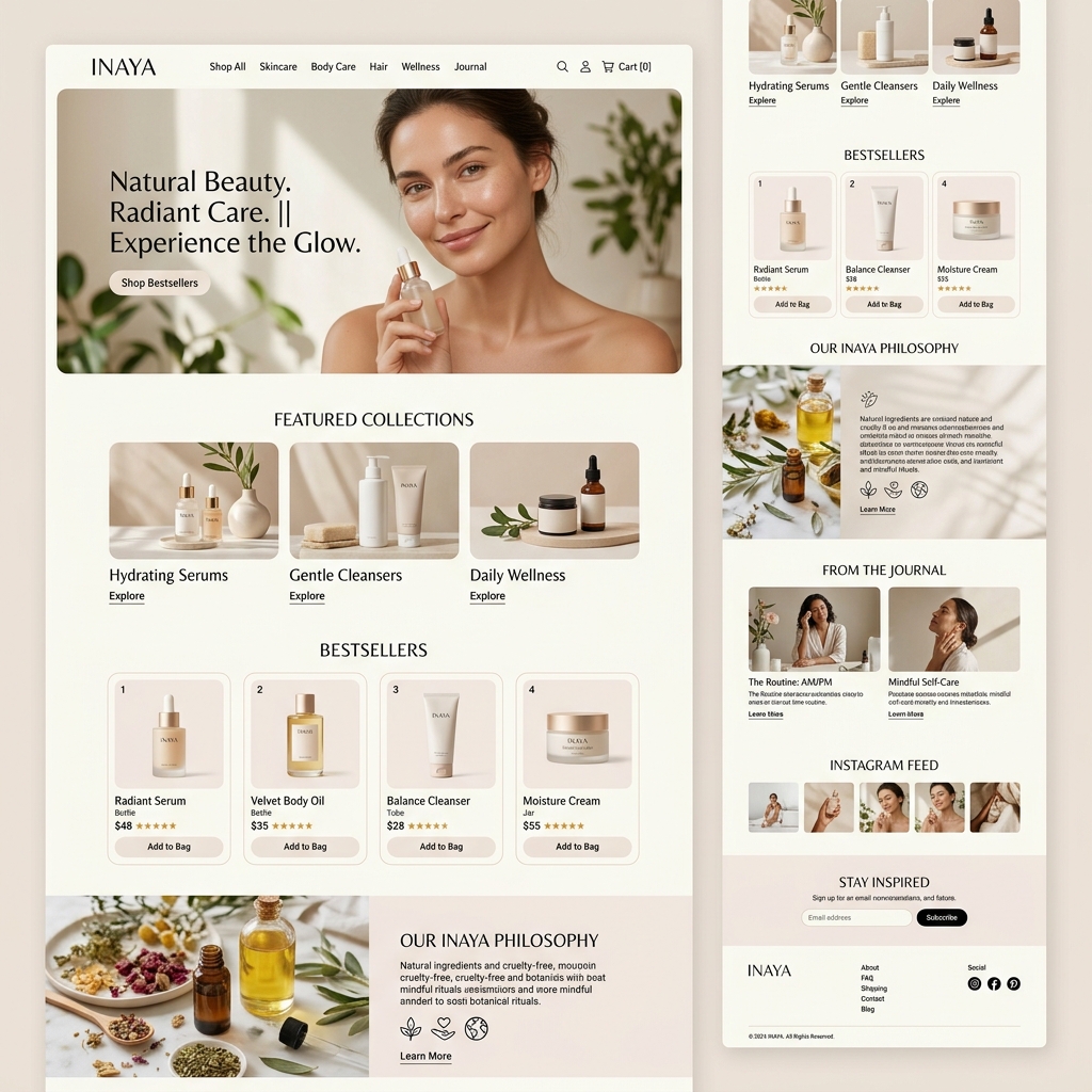 Inaya website screenshot
